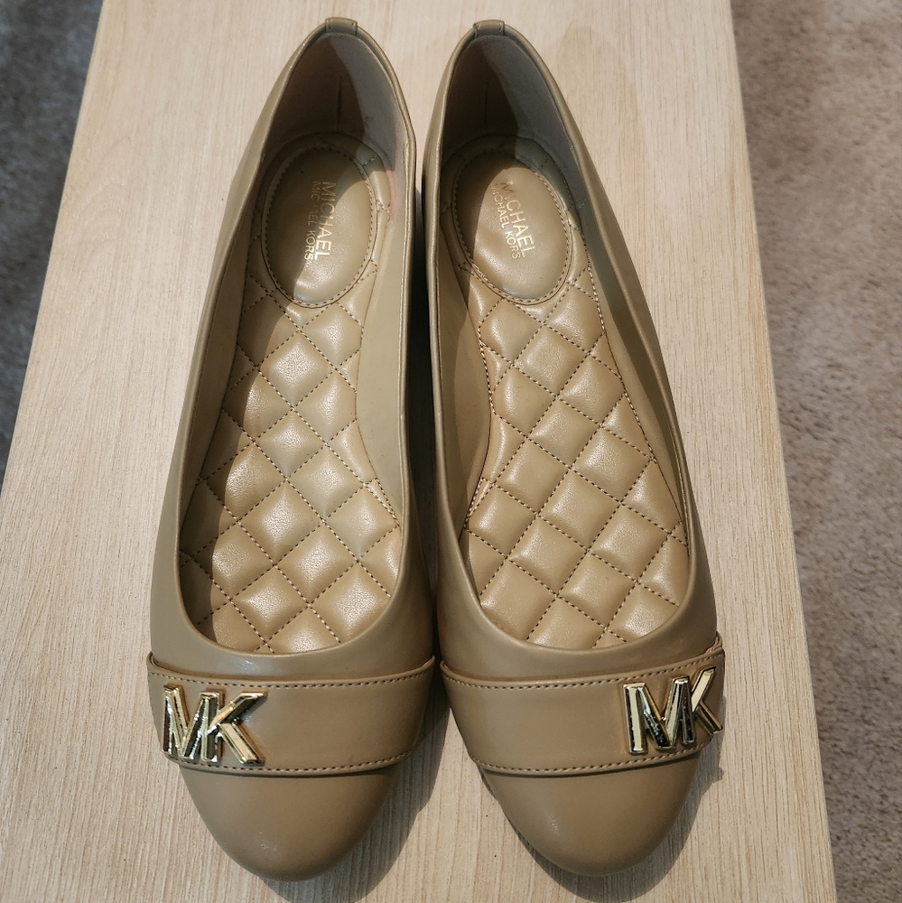 Michael Kors Tan Ballet Flats